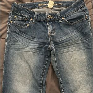 Blue Asphalt skinny jeans. Size 9. Stretchy